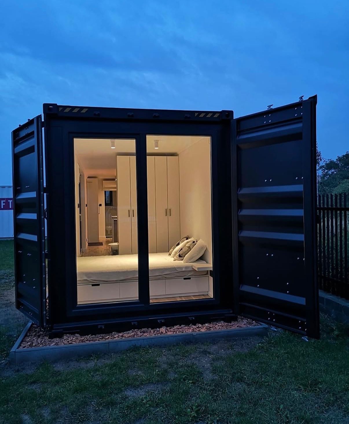 Container bedroom night